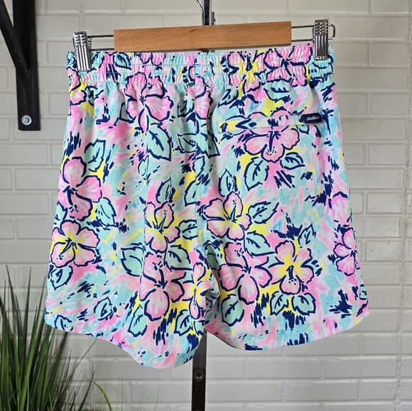 Chubbies Floral Print Drawstring Swim Trunks In Vaction Bloom Size Small - Picture 7 of 12